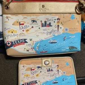 Spartina Texas purse and wallet